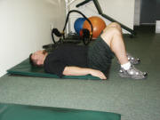 Back Strength Training – easy – pelvic  tilt