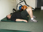 Back Strength Training – easy – pelvic  tilt