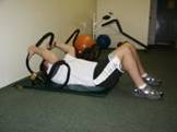Abdominal Strength Training -  Ab Roller Crunch