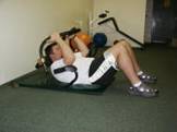 Abdominal Strength Training -  Ab Roller Crunch