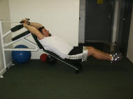 Abdominal Strength Training – Decline Leg  Raises